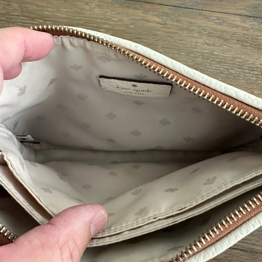 Kate Spade Tan Textured Crossbody Bag